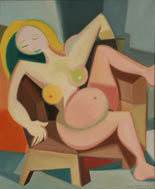 Peinture femme nue